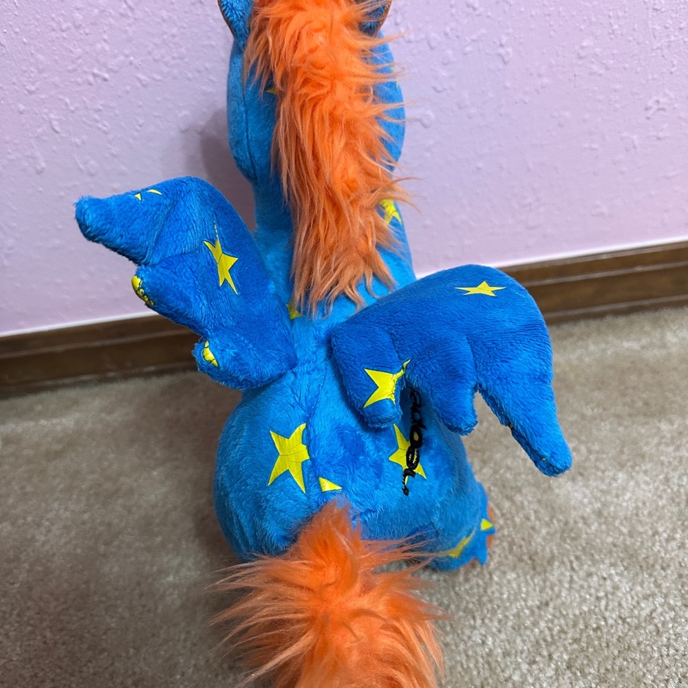 Neopets Starry Uni Blue Unicorn Pegasus 11" Plush Jakks Pacific 2008 horse star - Picture 2 of 10